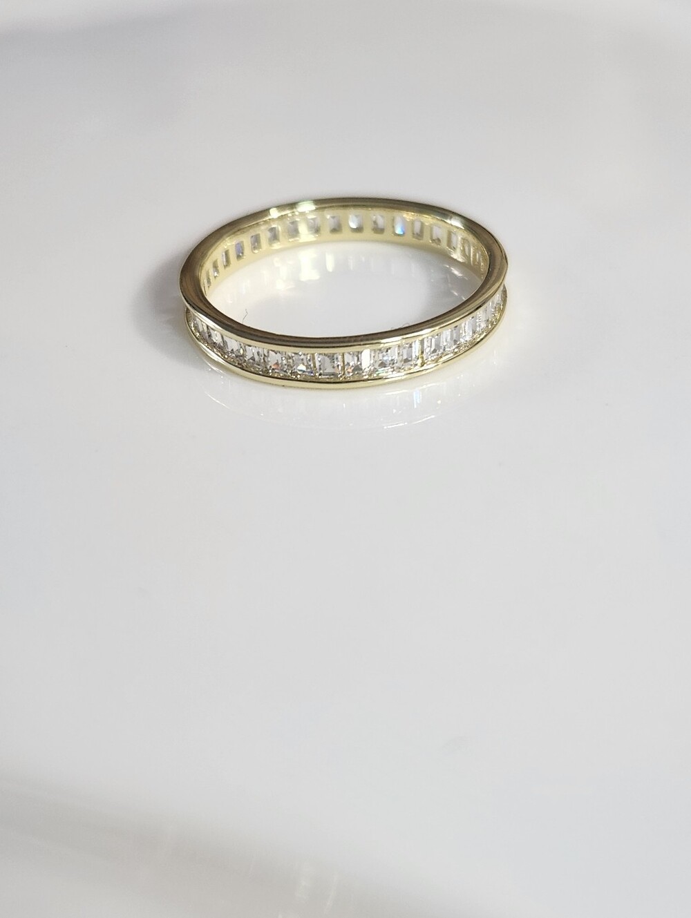 18k Gold Plated Zirconia Band Ring